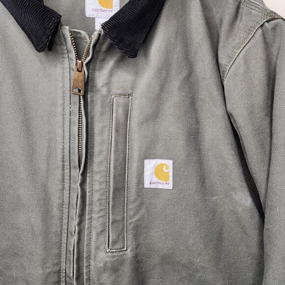Carhartt Full Swing Jacket Olive MOS Green Mens Size Small Canvas Work wear - Picture 4 of 14